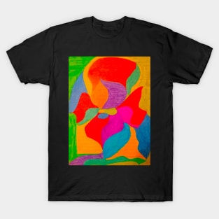 Abstract Painting Flower Art T-Shirt